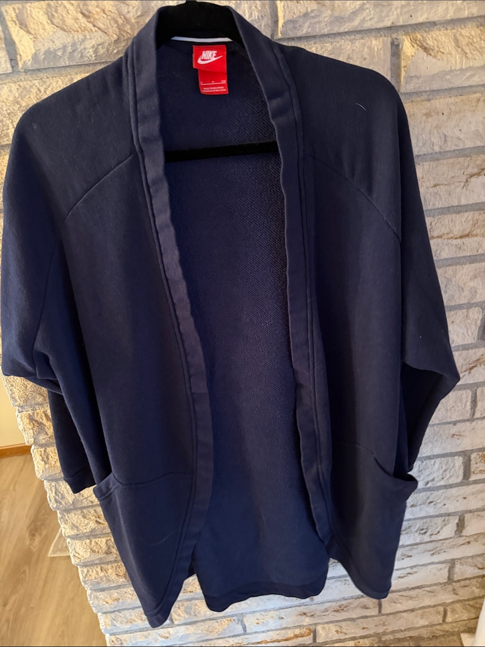 Women's Navy Open-Front Jacket